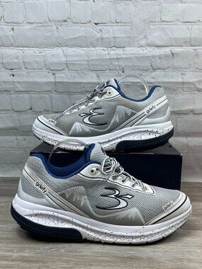 Gravity Defyer Men's GDEFY Mighty Walk White Blue Shoes TB9024MWS-XW Size 12 XW